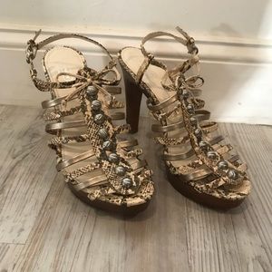COACH Snakeskin Heels